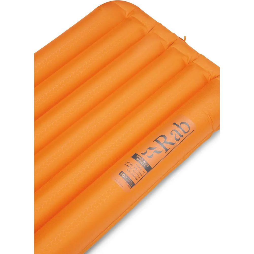 Rab Hypersphere Ultra 7.5 Down Sleep Mat - Regular Wide (Marmalade) - Image 5