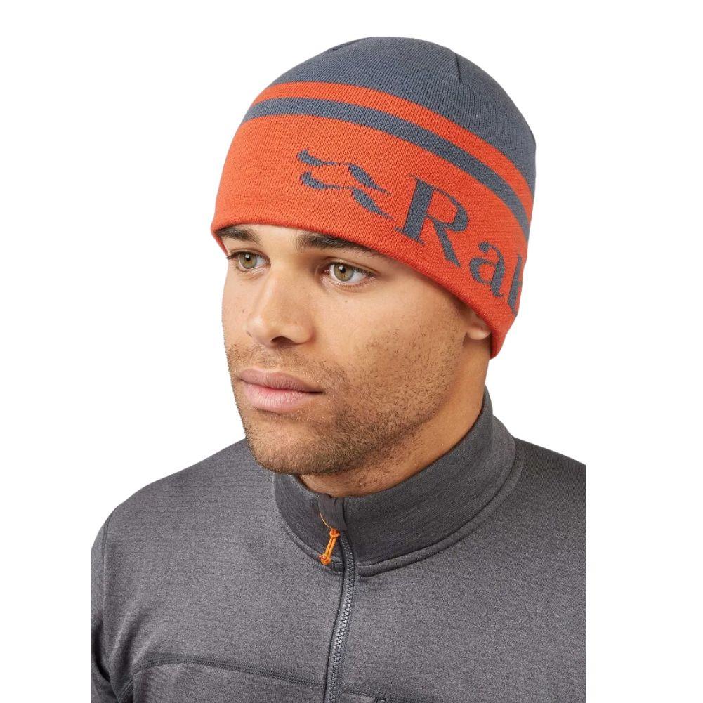 Rab Logo Band Beanie (Orion Blue/Red Grapefruit) - Image 2