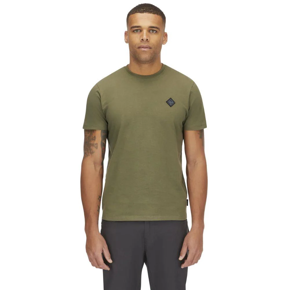 Rab Men's Basecamp Logo Badge Tee (Light Khaki) - Image 3