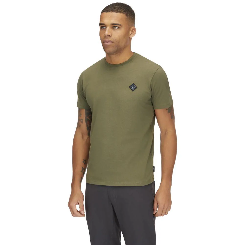 Rab Men's Basecamp Logo Badge Tee (Light Khaki) - Image 4