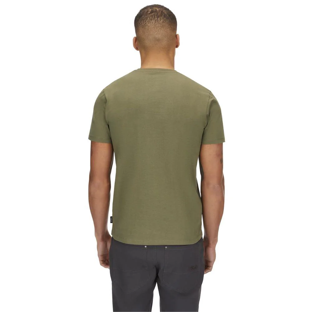 Rab Men's Basecamp Logo Badge Tee (Light Khaki) - Image 5