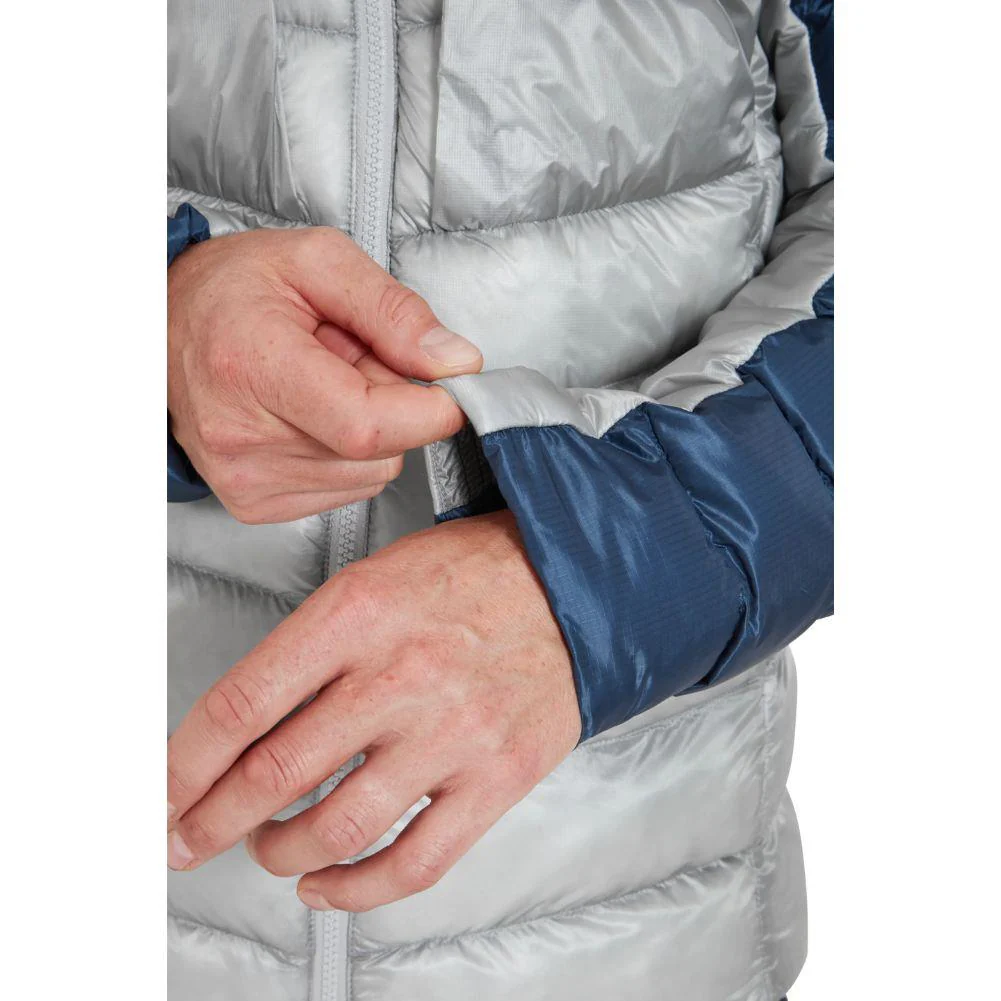 Rab Men's Cirrus Ultra Insulated Hooded Jacket (Tempest Blue/Light Zinc) - Image 11