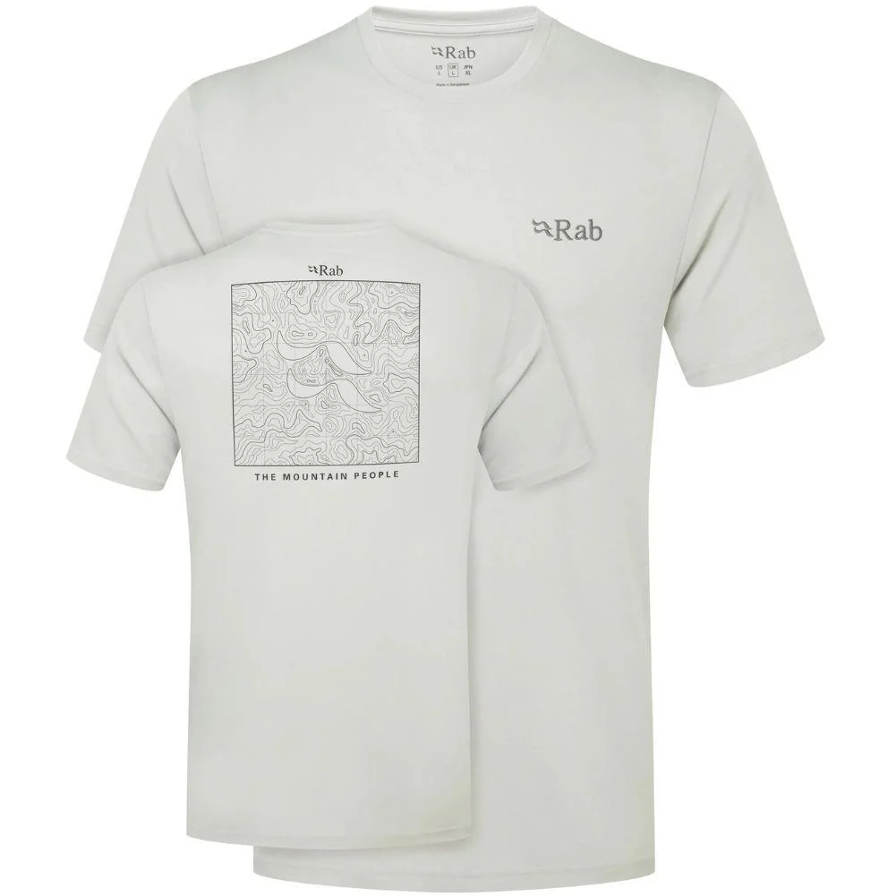 Rab Men's Crimp Elevation Tee (Light Zinc)
