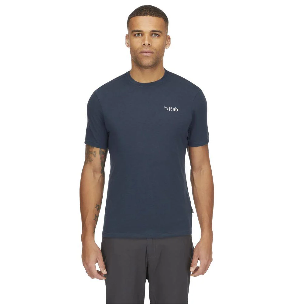Rab Men's Crimp Elevation Tee (Tempest Blue) - Image 3