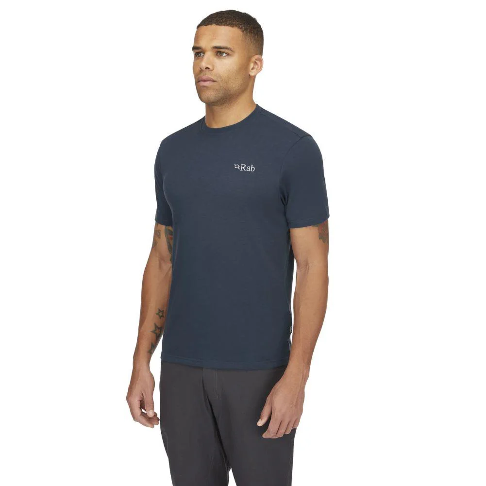 Rab Men's Crimp Elevation Tee (Tempest Blue) - Image 4