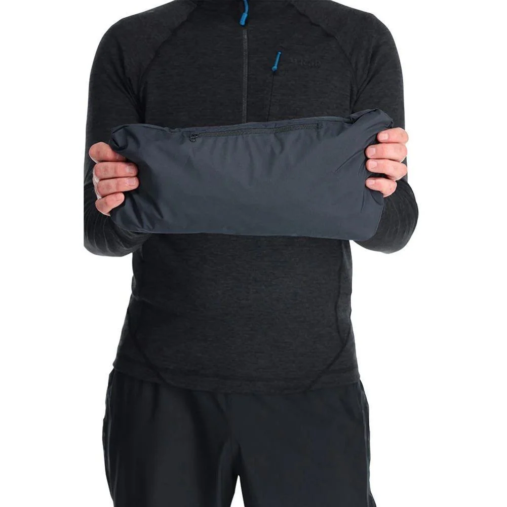RAB Men's Downpour Eco Waterproof Jacket (Marmalade/Beluga) - Image 7