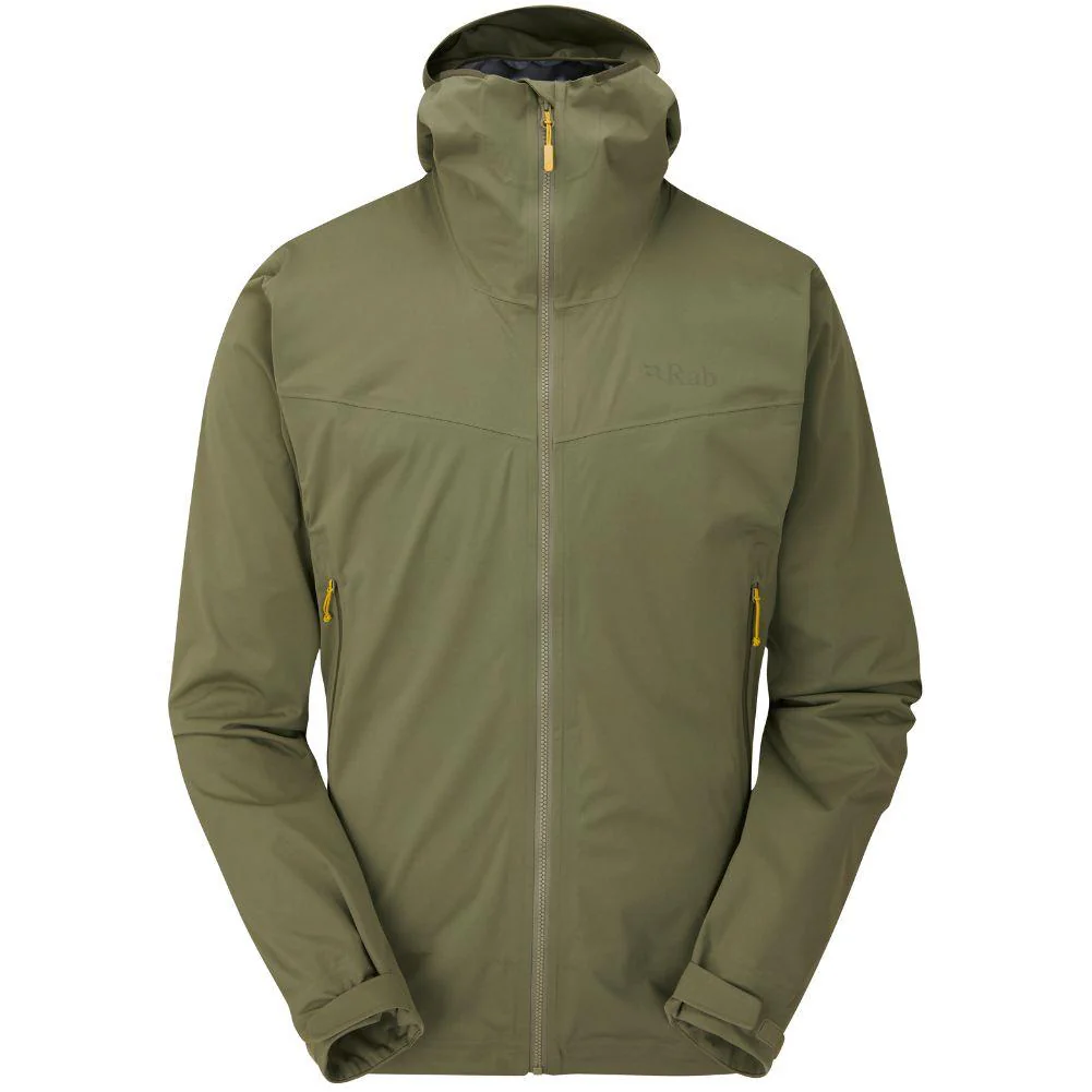 Rab Men's Downpour Light Waterproof Jacket (Light Khaki)
