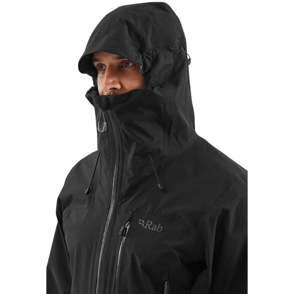 Rab Men's Downpour Mountain Waterproof Jacket (Black) - Image 10