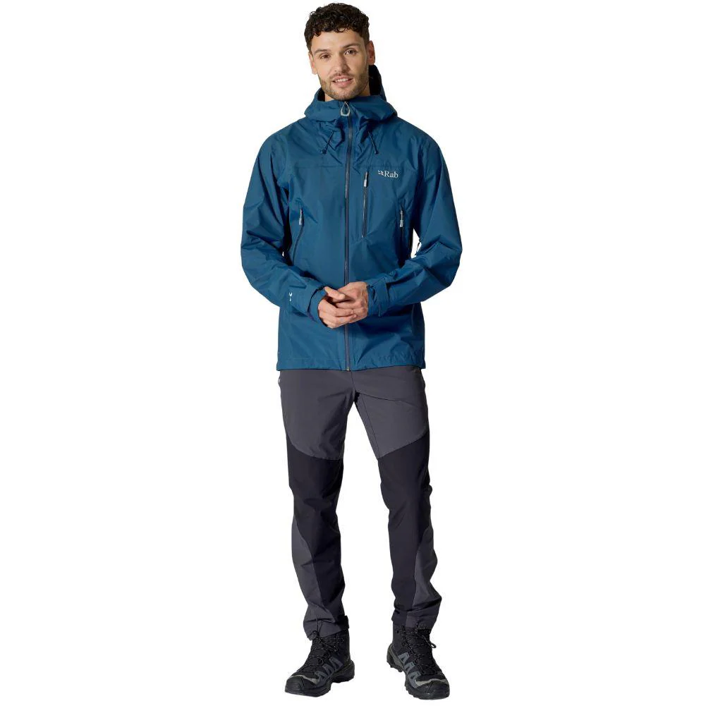 Rab Men's Downpour Mountain Waterproof Jacket (Tempest Blue) - Image 3