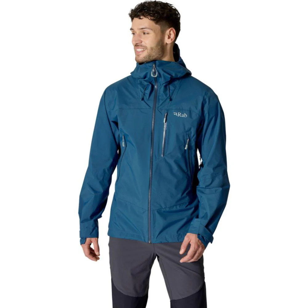 Rab Men's Downpour Mountain Waterproof Jacket (Tempest Blue) - Image 5