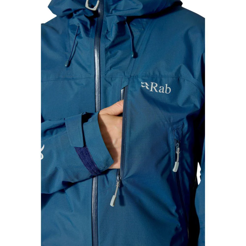 Rab Men's Downpour Mountain Waterproof Jacket (Tempest Blue) - Image 7
