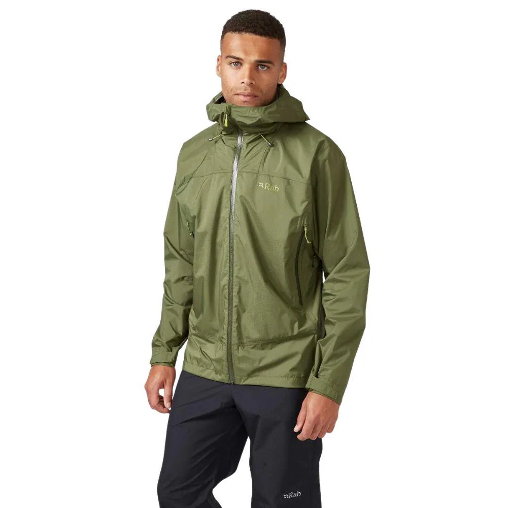 RAB Men's Downpour Plus 2.0 Waterproof Jacket (Bracken) - Image 2