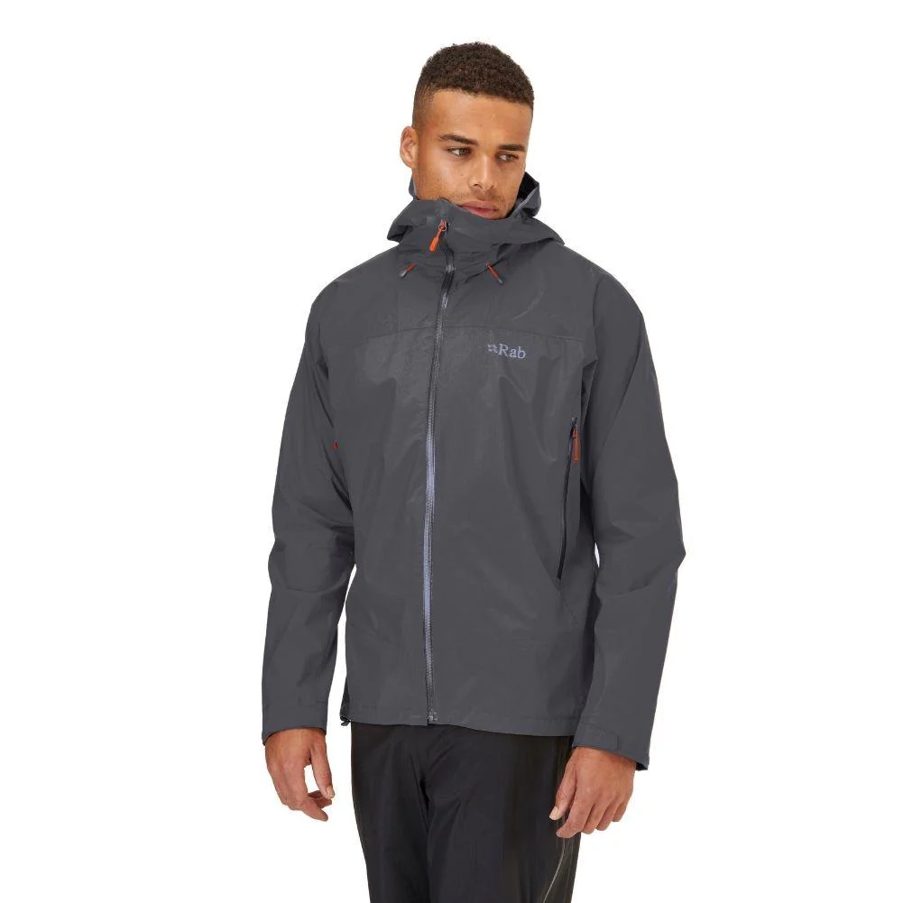 Rab Men's Downpour Plus 2.0 Waterproof Jacket (Graphene) - Image 2