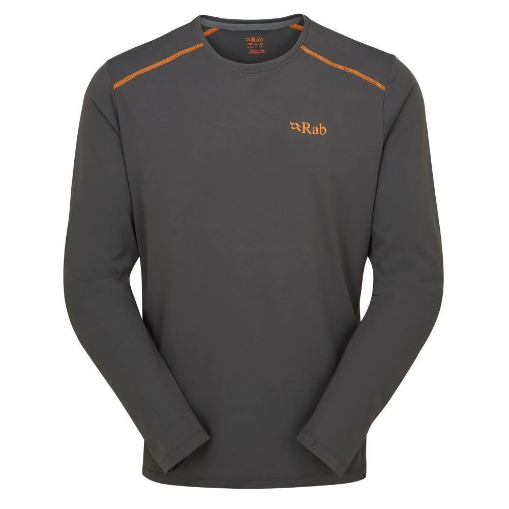 Rab Men's Force Long Sleeve T-Shirt (Graphene)