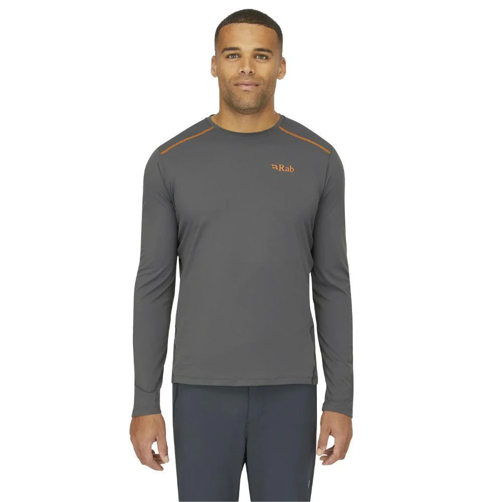 Rab Men's Force Long Sleeve T-Shirt (Graphene) - Image 3