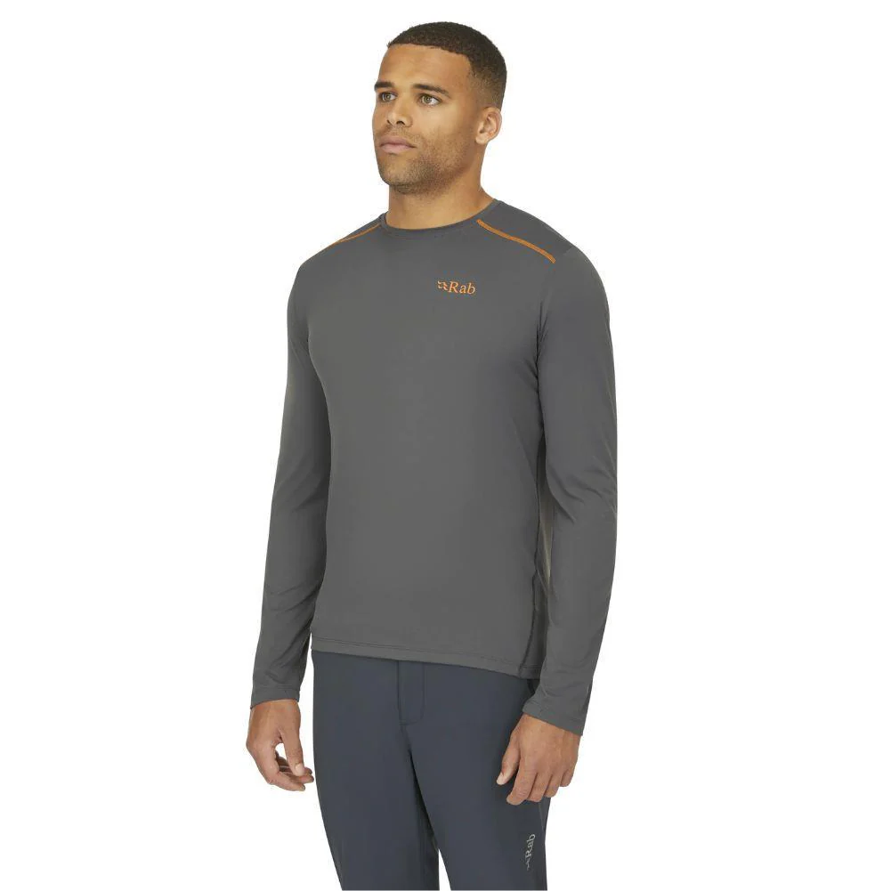 Rab Men's Force Long Sleeve T-Shirt (Graphene) - Image 4