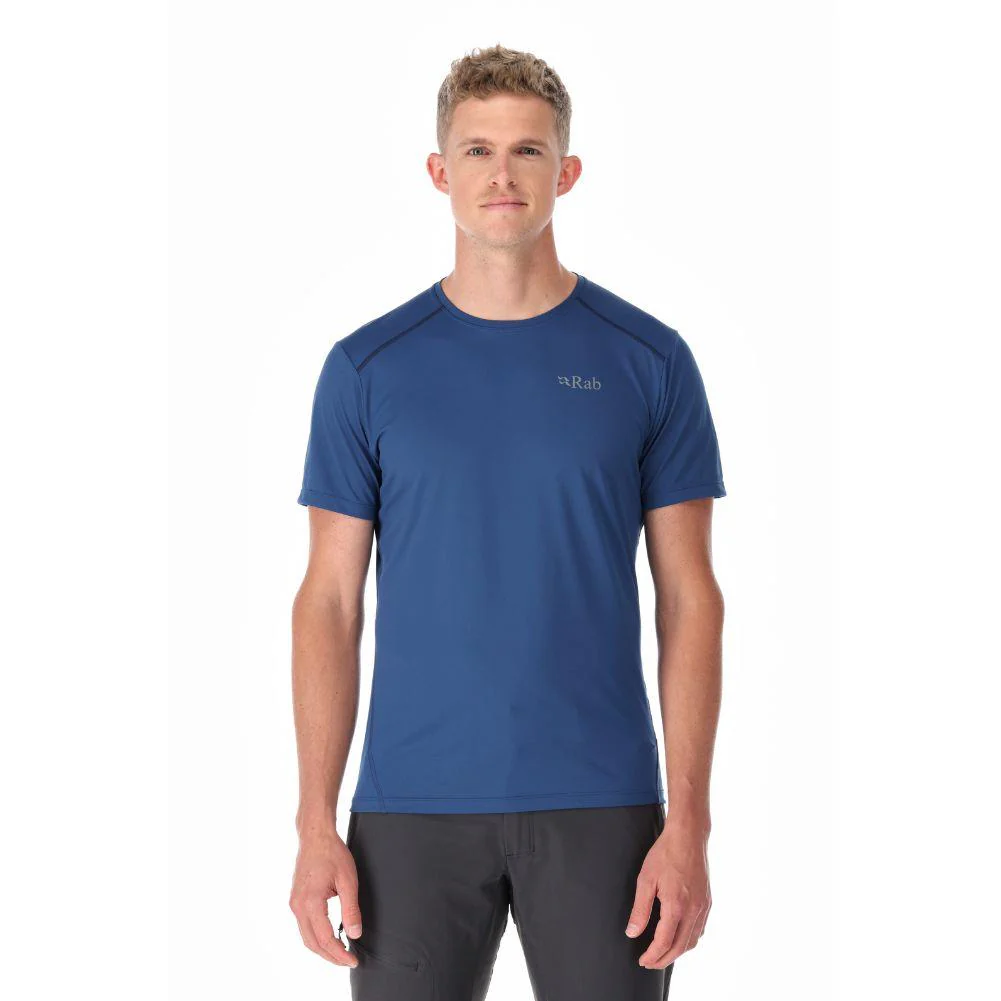 Rab Men's Force Tee SS Baselayer Top (Nightfall Blue) - Image 3