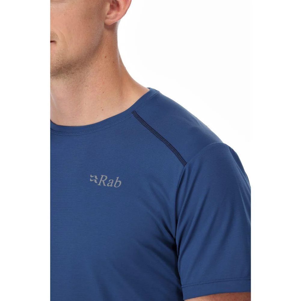 Rab Men's Force Tee SS Baselayer Top (Nightfall Blue) - Image 5