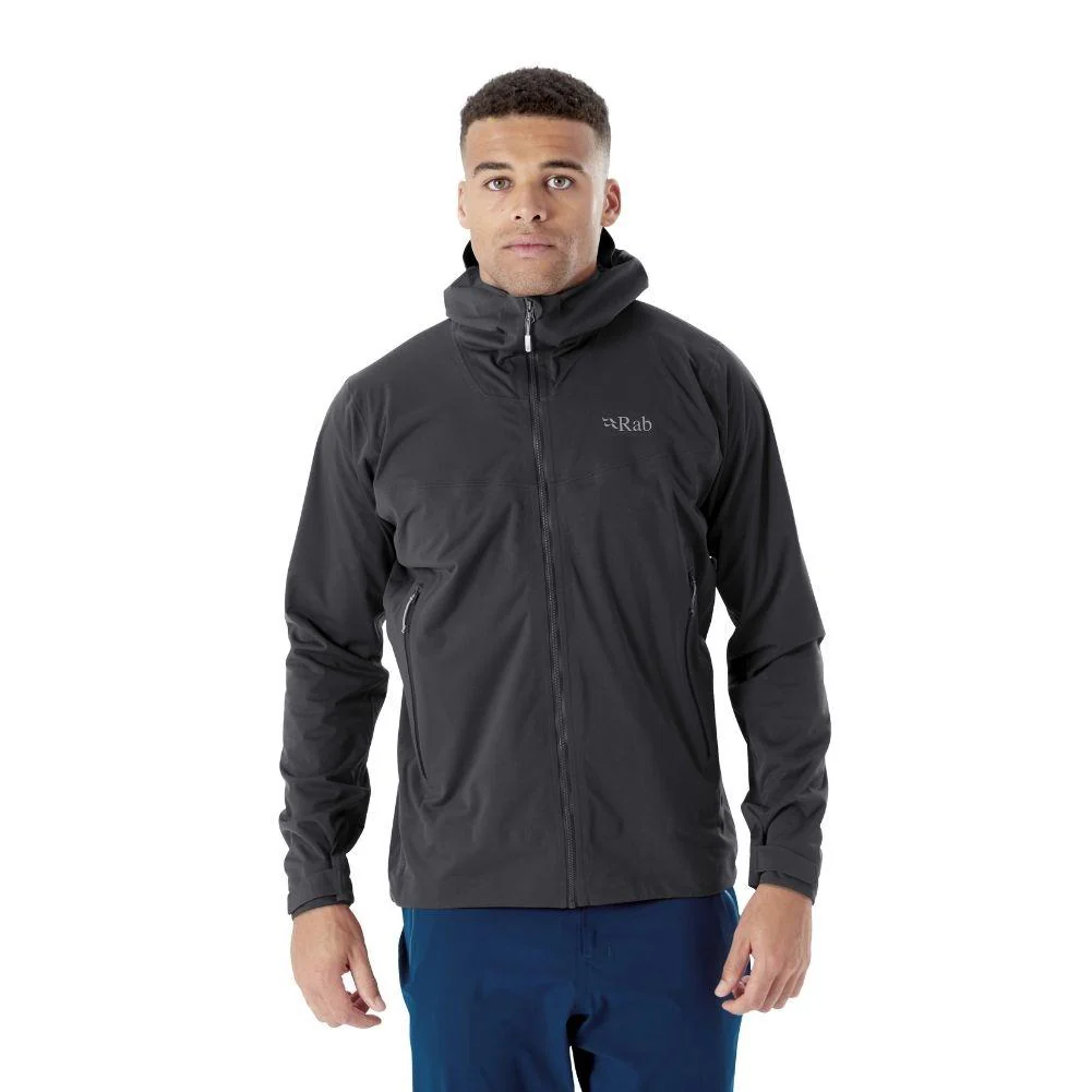 Rab Men's Kinetic 2.0 Waterproof Jacket (Beluga) - Image 3