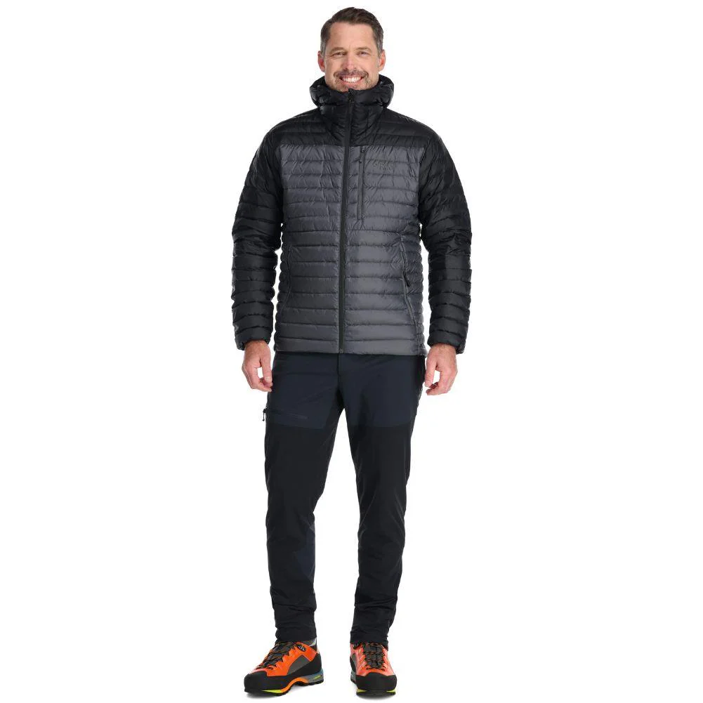 Rab Men's Microlight Alpine Down Jacket (Black/Graphene) - Image 2