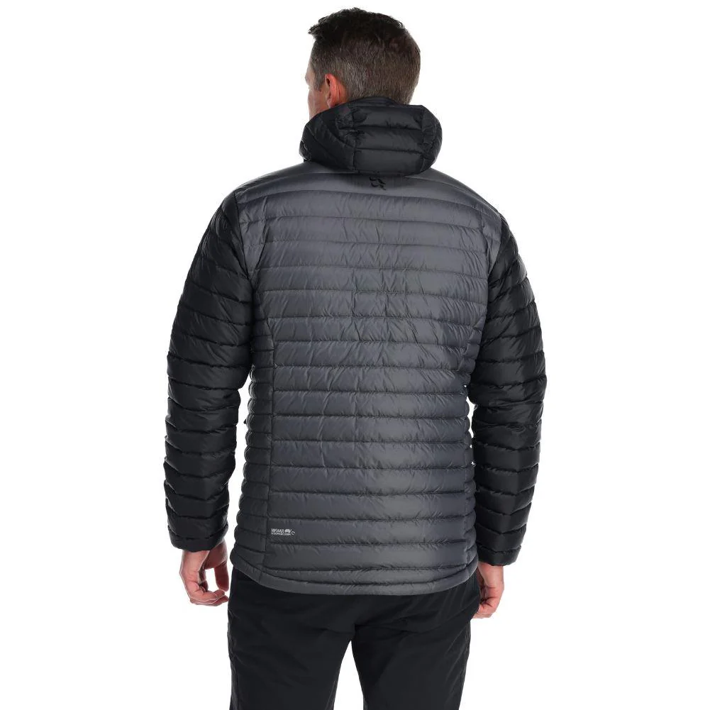Rab Men's Microlight Alpine Down Jacket (Black/Graphene) - Image 3