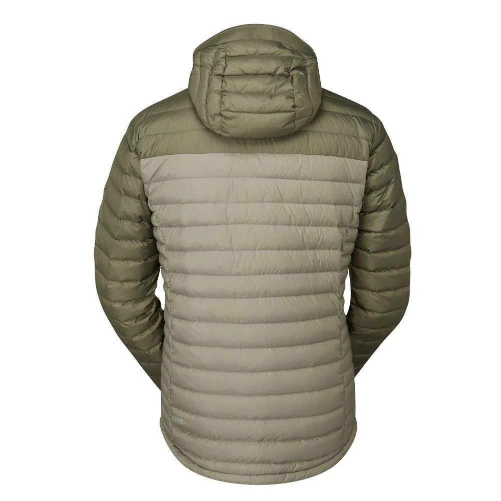 RAB Men's Microlight Alpine Down Jacket (Light Khaki/Stone) - Image 2