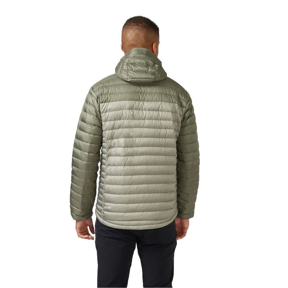 RAB Men's Microlight Alpine Down Jacket (Light Khaki/Stone) - Image 4