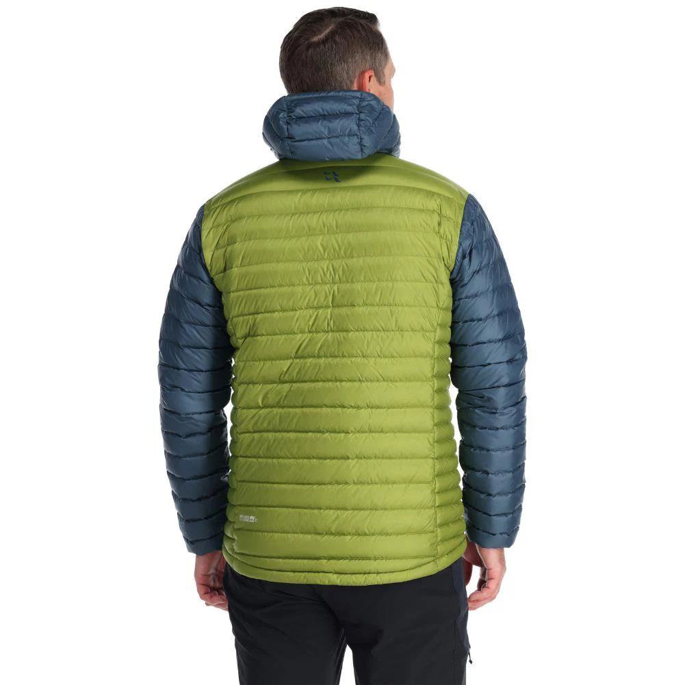 Rab Men's Microlight Alpine Down Jacket (Orion Blue/Aspen Green) - Image 4
