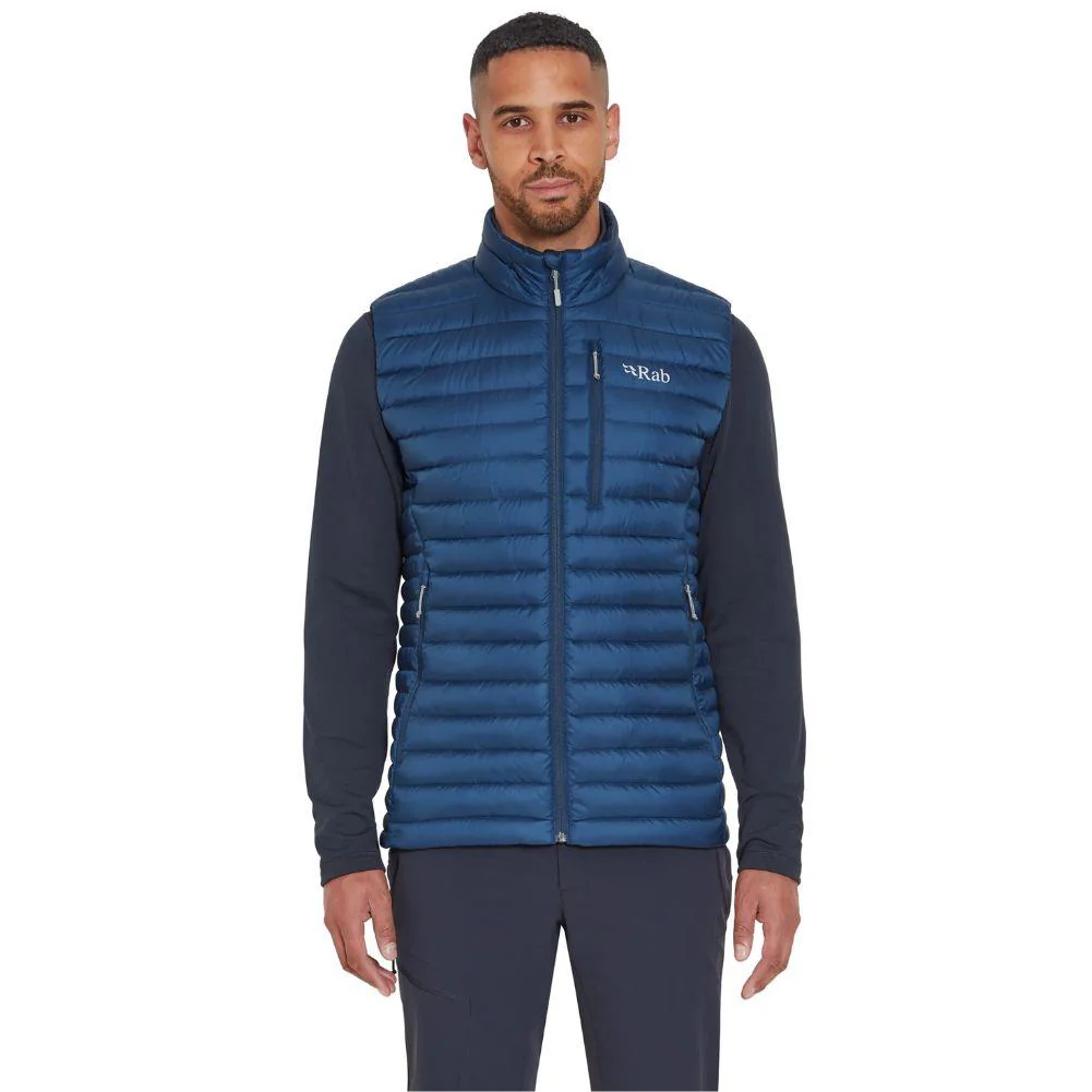 Rab Men's Microlight Down Vest (Tempest Blue) - Image 3