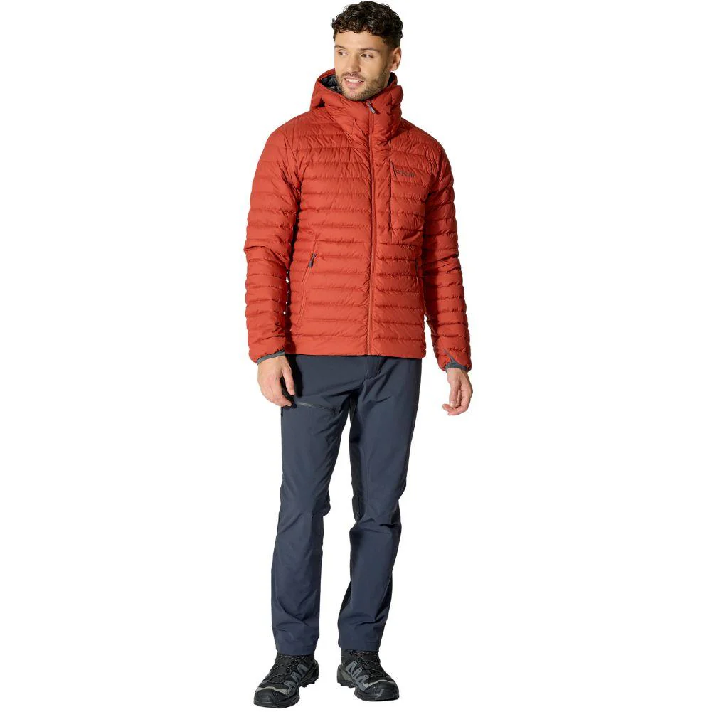 Rab Men's Microlight Windstopper Hoody Down Jacket (Tuscan Red) - Image 4