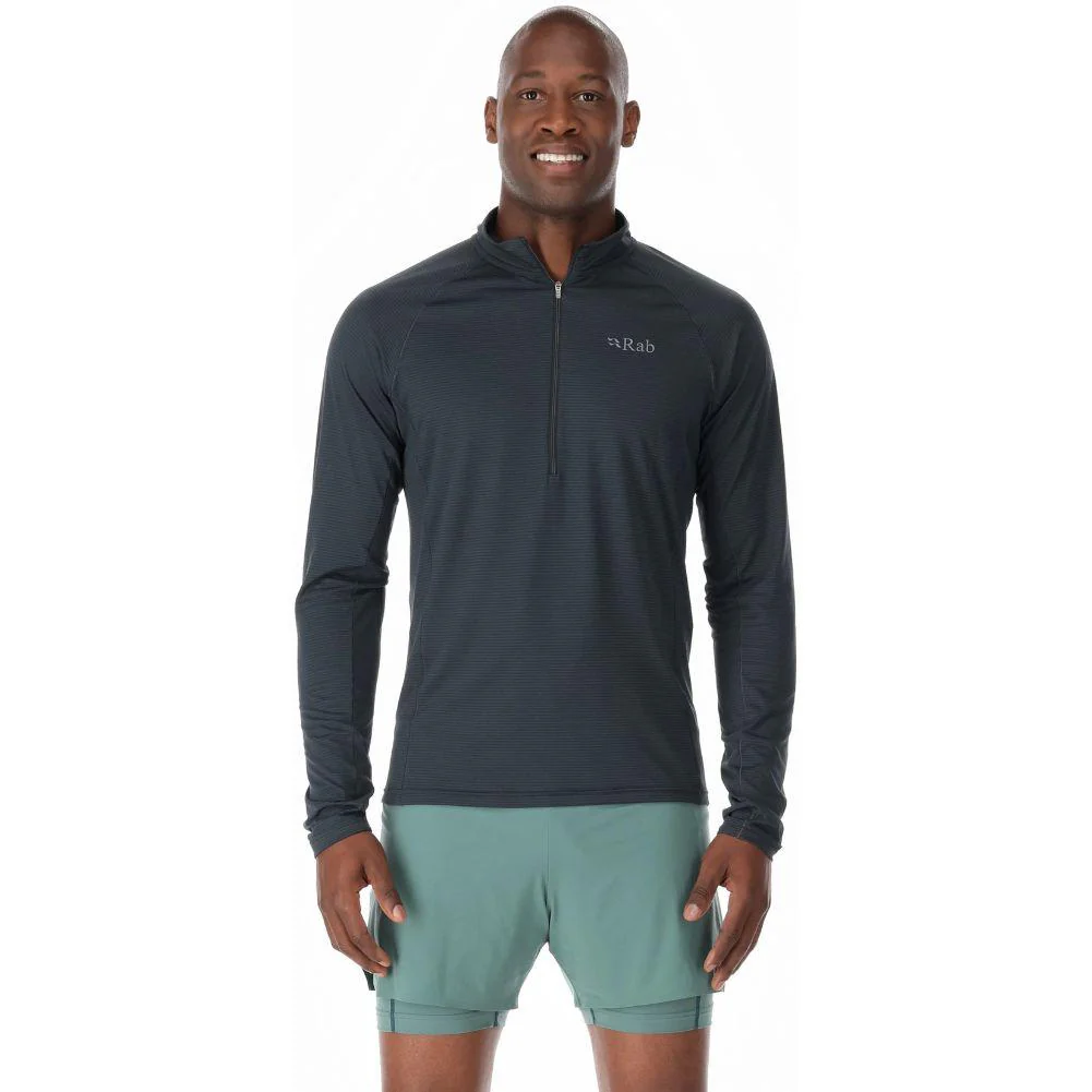 Rab Men's Sonic LS Zip (Beluga) - Image 3