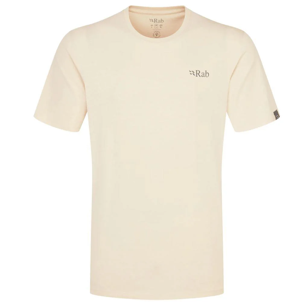 Rab Men's Stance Mountain Peak Tee (Ecru) - Image 2