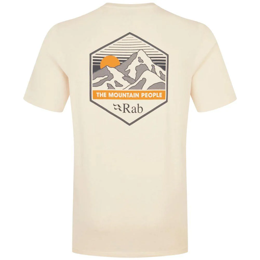 Rab Men's Stance Mountain Peak Tee (Ecru) - Image 3