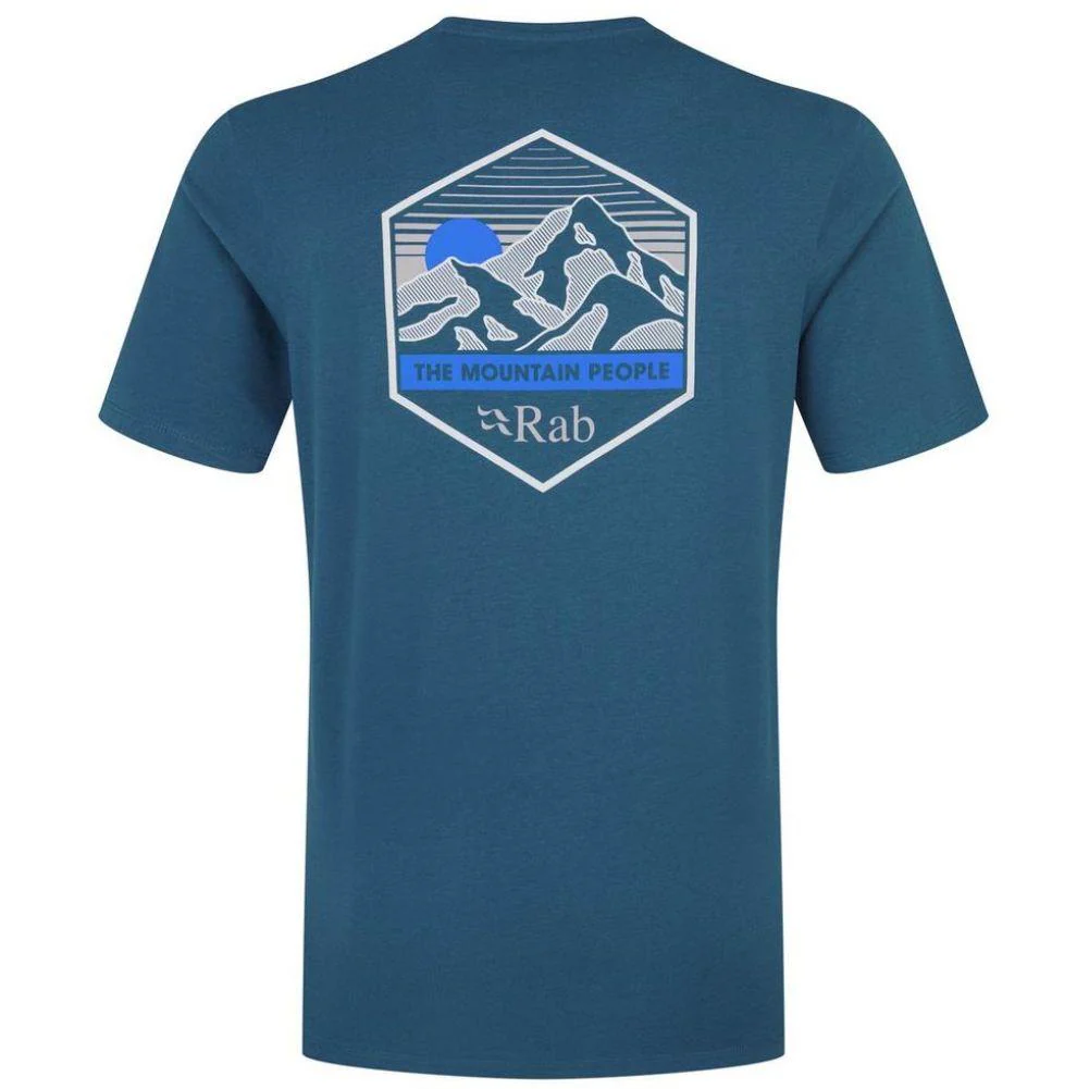 Rab Men's Stance Mountain Peak Tee (Tempest Blue) - Image 3