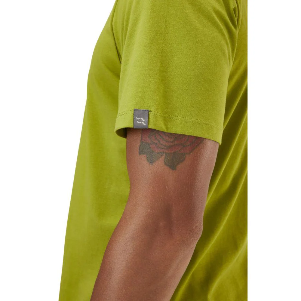 Rab Men's Stance Sketch Organic Cotton Tee (Aspen Green) - Image 5