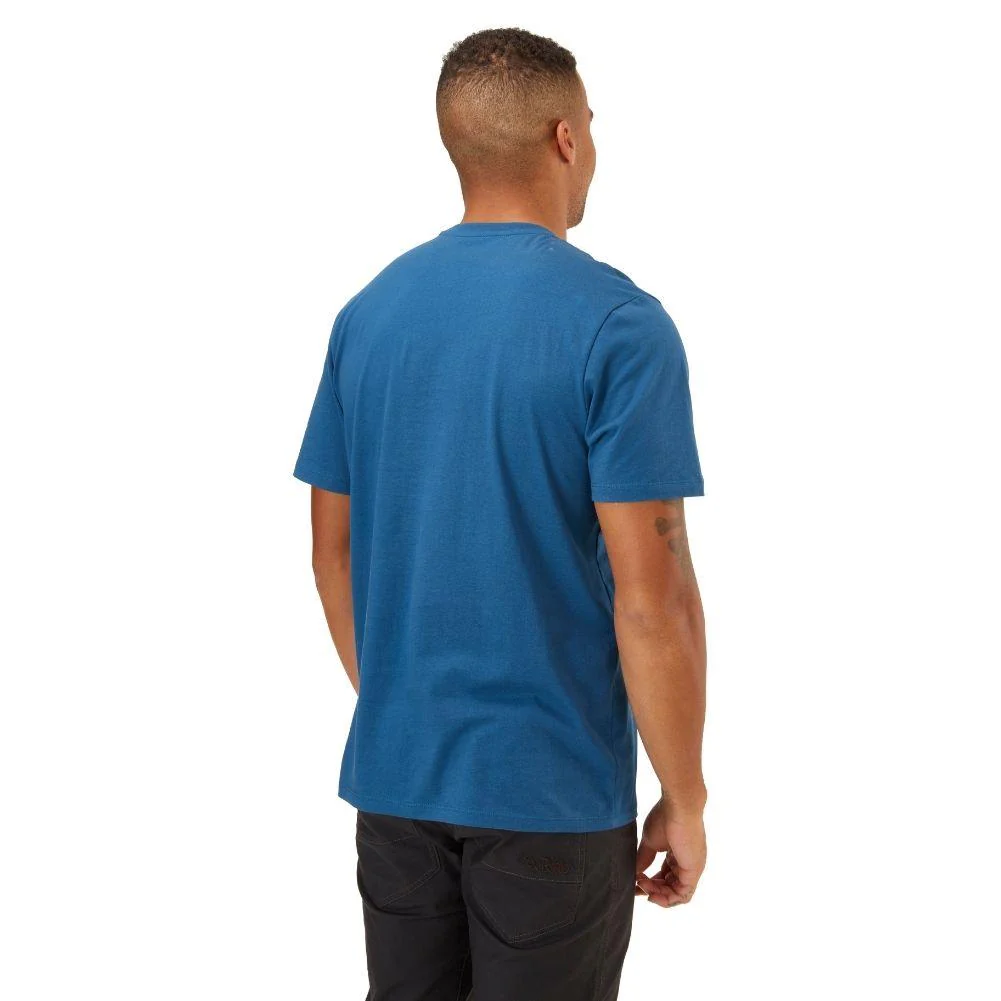 Rab Men's Stance Sketch Organic Cotton Tee (Denim) - Image 7