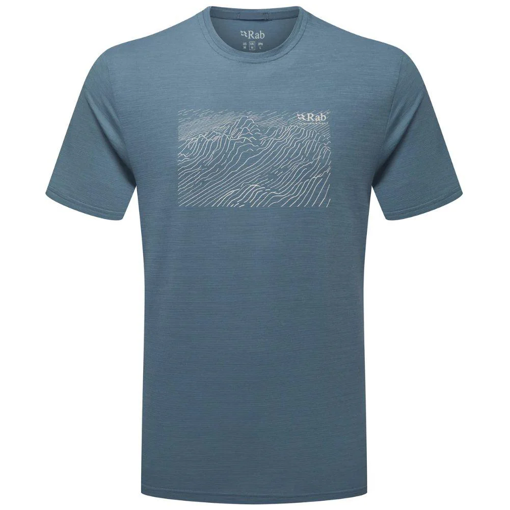 Rab Men's Syncrino Ridge Tee (Orion Blue)