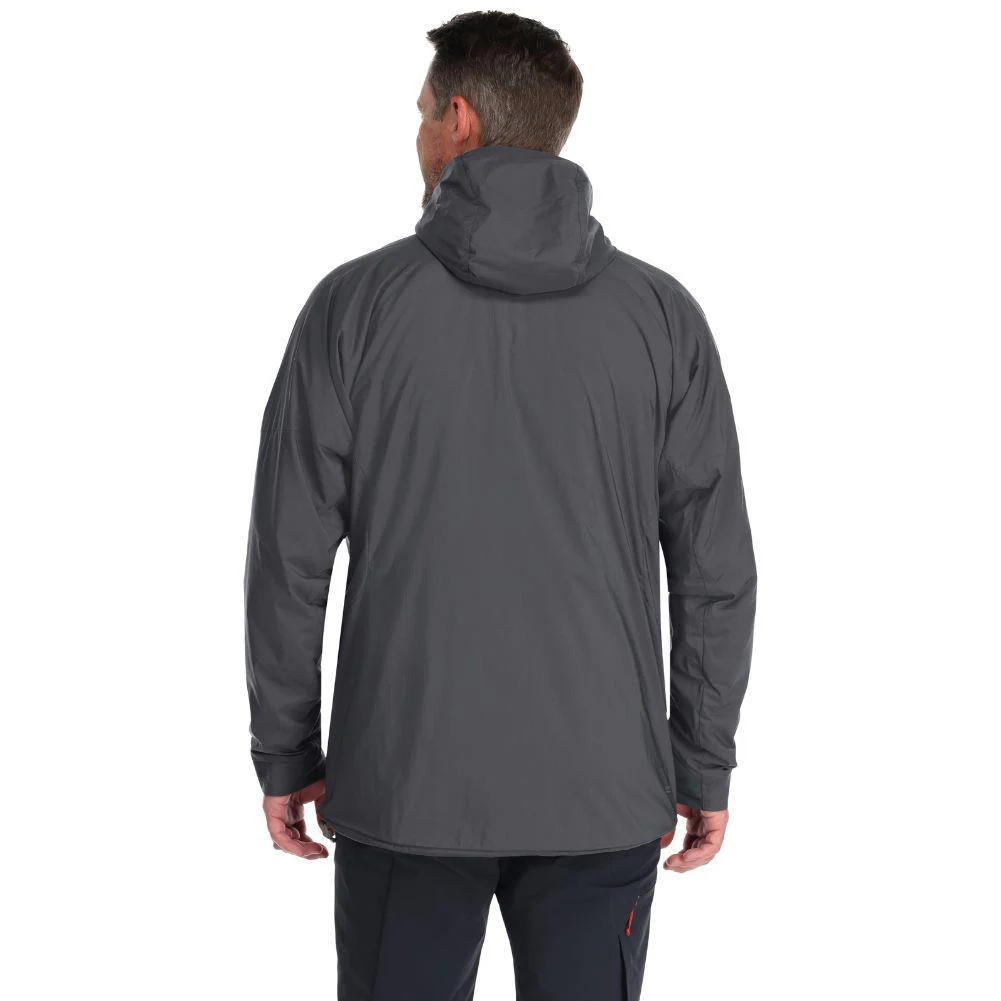 Rab Men’s Vapour-Rise Summit Jacket (Graphene/Marmalade) - Image 4