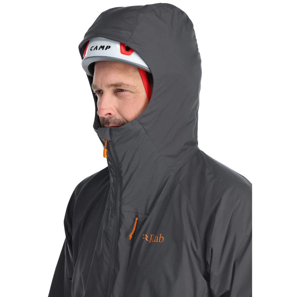 Rab Men’s Vapour-Rise Summit Jacket (Graphene/Marmalade) - Image 6
