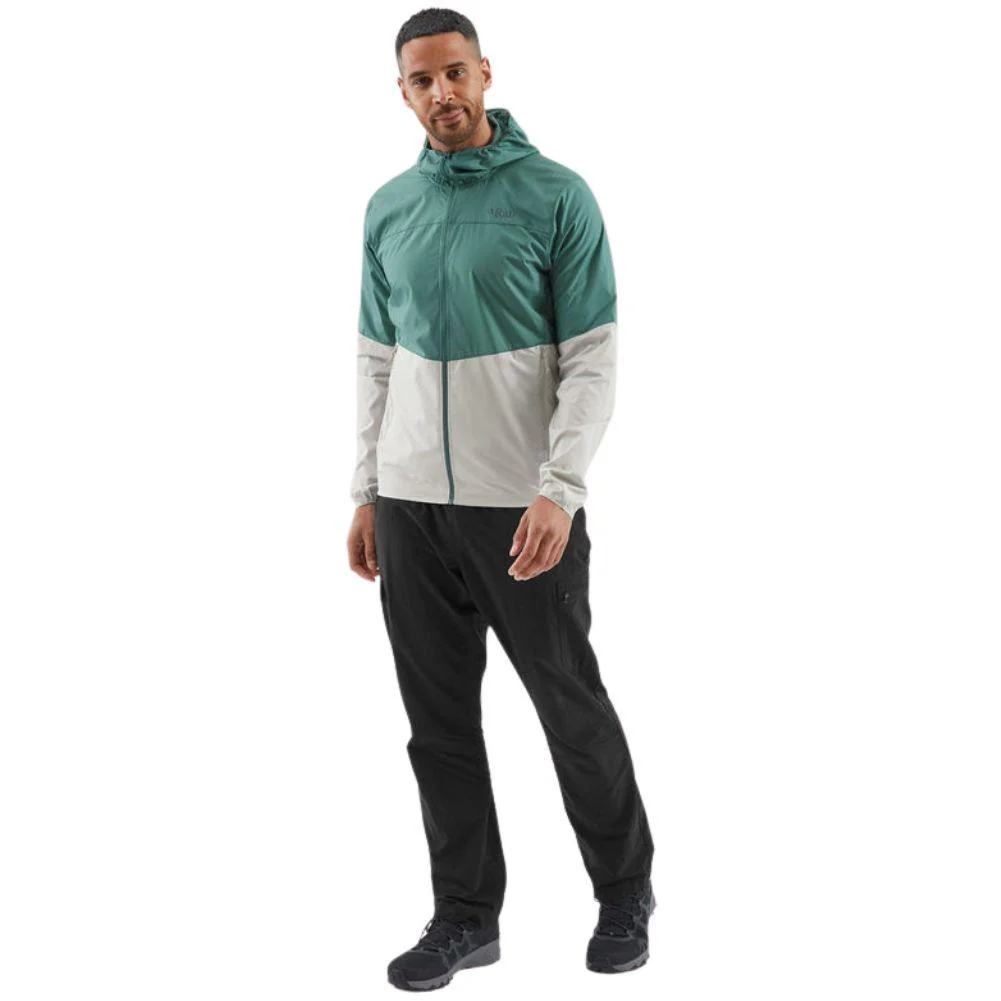 Rab Men's Windgather Hooded Jacket (Sage/Pebble) - Image 5