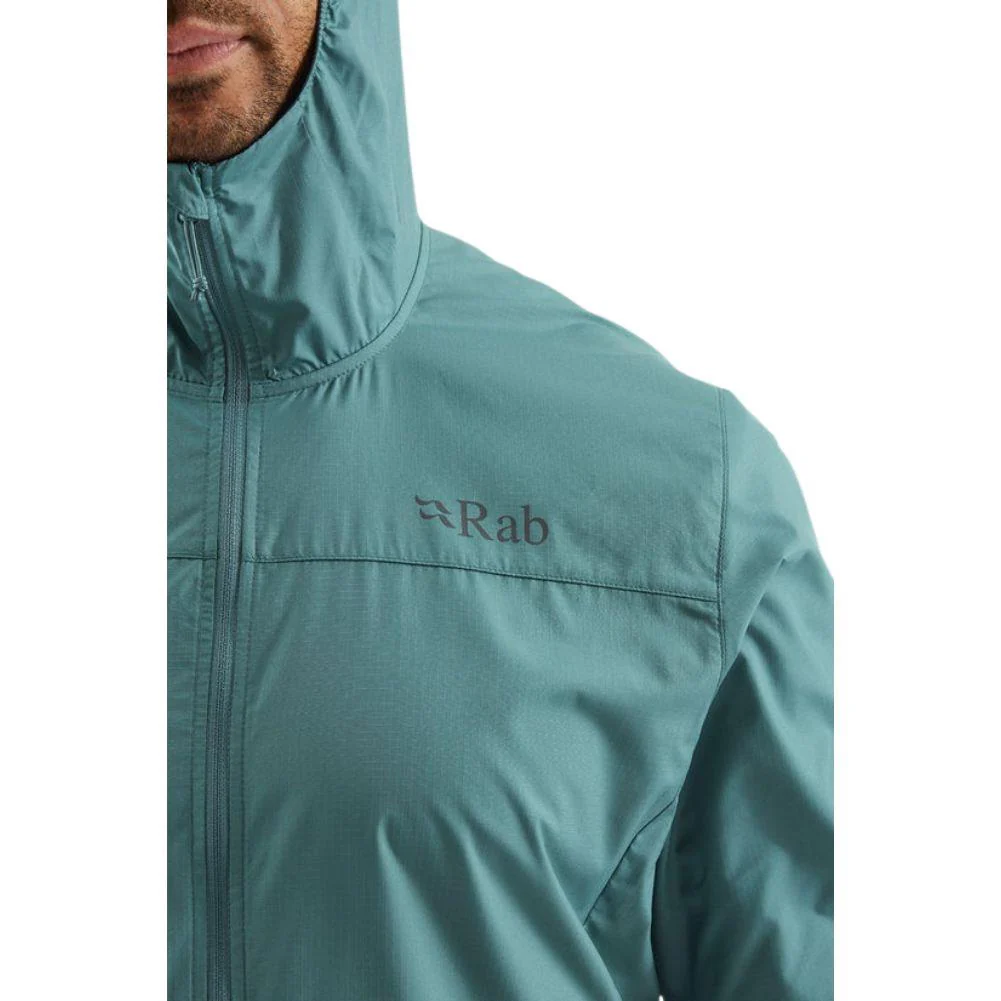 Rab Men's Windgather Hooded Jacket (Sage/Pebble) - Image 8