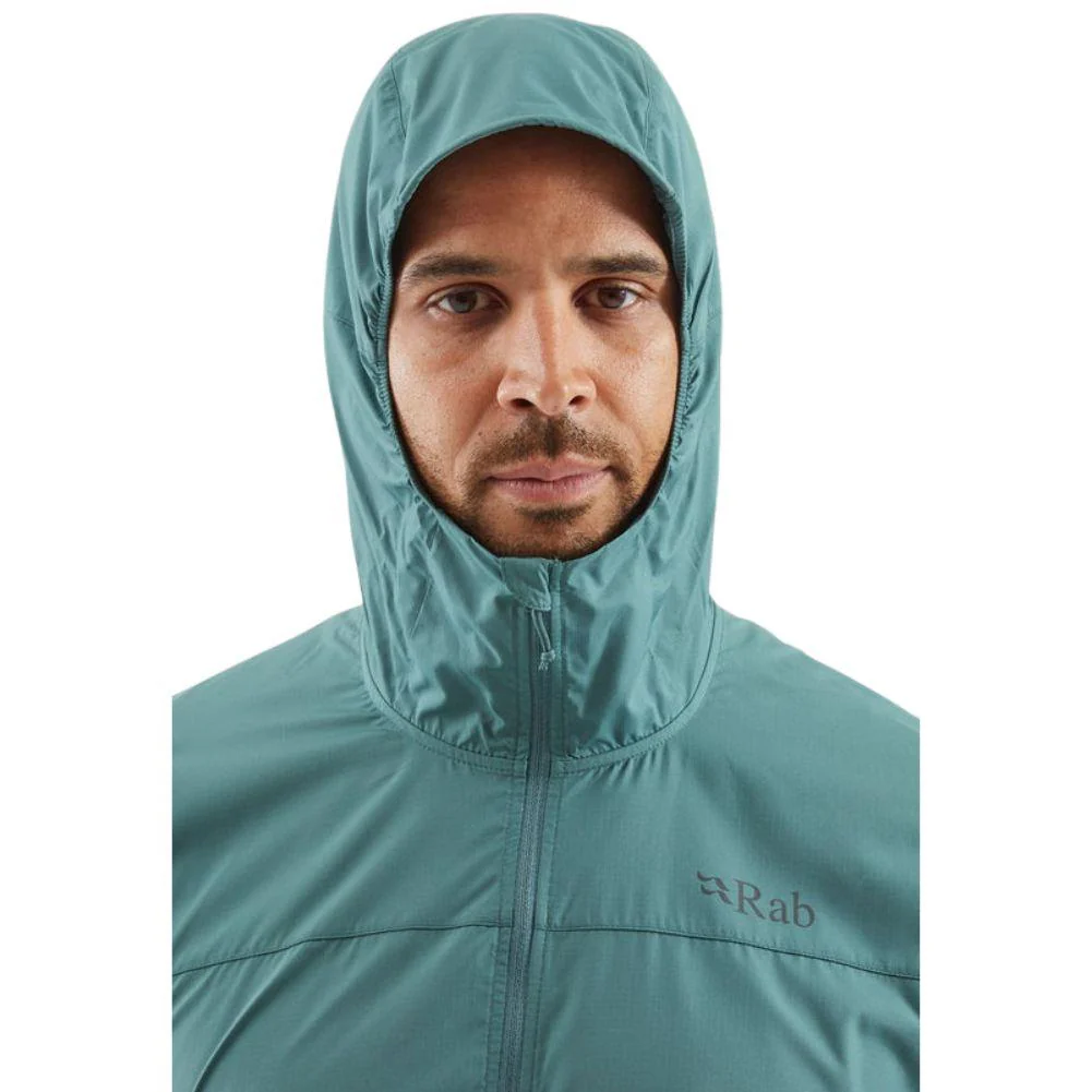 Rab Men's Windgather Hooded Jacket (Sage/Pebble) - Image 9