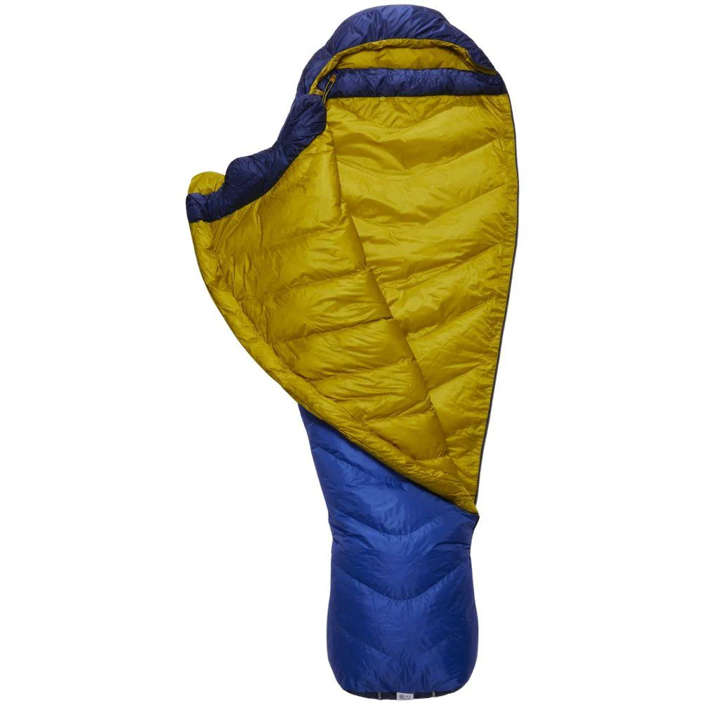 Rab Neutrino 400 Down Left Zip Sleeping Bag - Regular Wide (Nightfall Blue) - Image 2