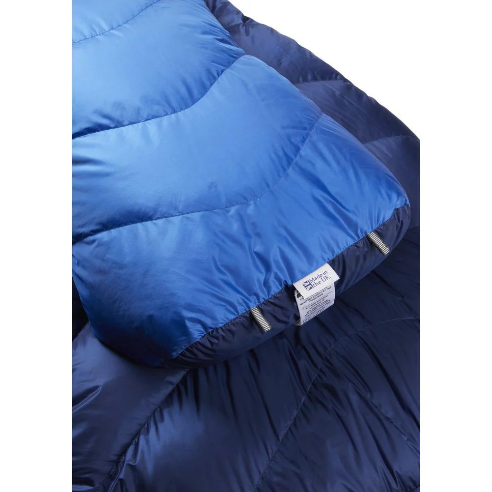 Rab Neutrino 400 Down Left Zip Sleeping Bag - Regular Wide (Nightfall Blue) - Image 5