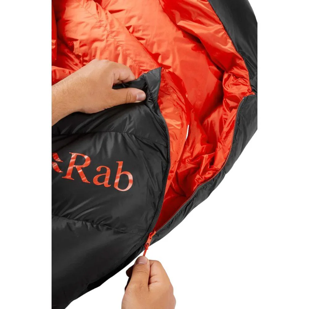 Rab Neutrino Pro 900 Regular Down Sleeping Bag (-22C) - Left Zip (Granite) - Image 7