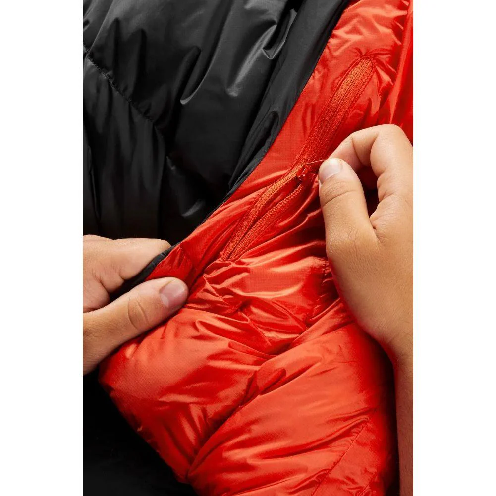 Rab Neutrino Pro 900 Regular Down Sleeping Bag (-22C) - Left Zip (Granite) - Image 8
