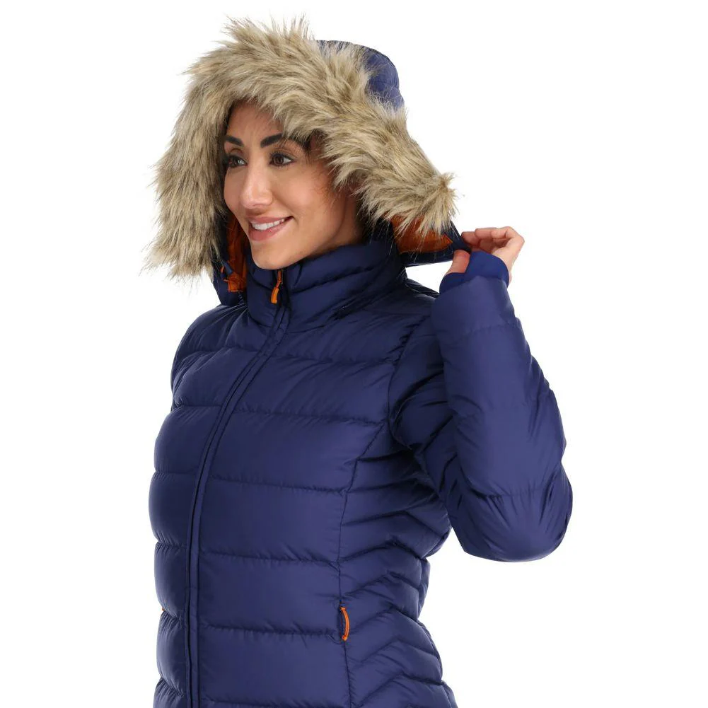 Rab Women's Deep Cover Down Parka (Patriot Blue) - Image 8