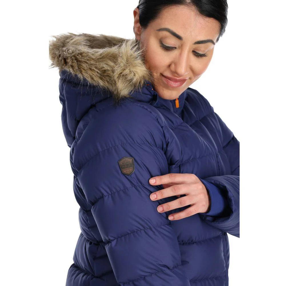 Rab Women's Deep Cover Down Parka (Patriot Blue) - Image 9