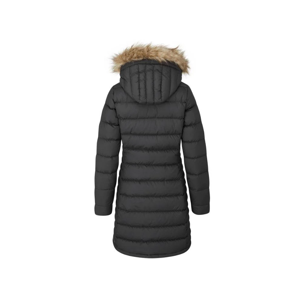 Rab Women's Deep Cover Recycled Down Parka (Black) - Image 2