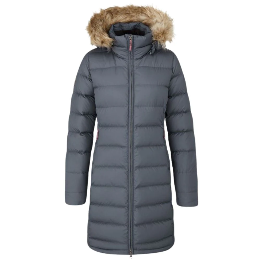 Rab Women's Deep Cover Recycled Down Parka (Steel)